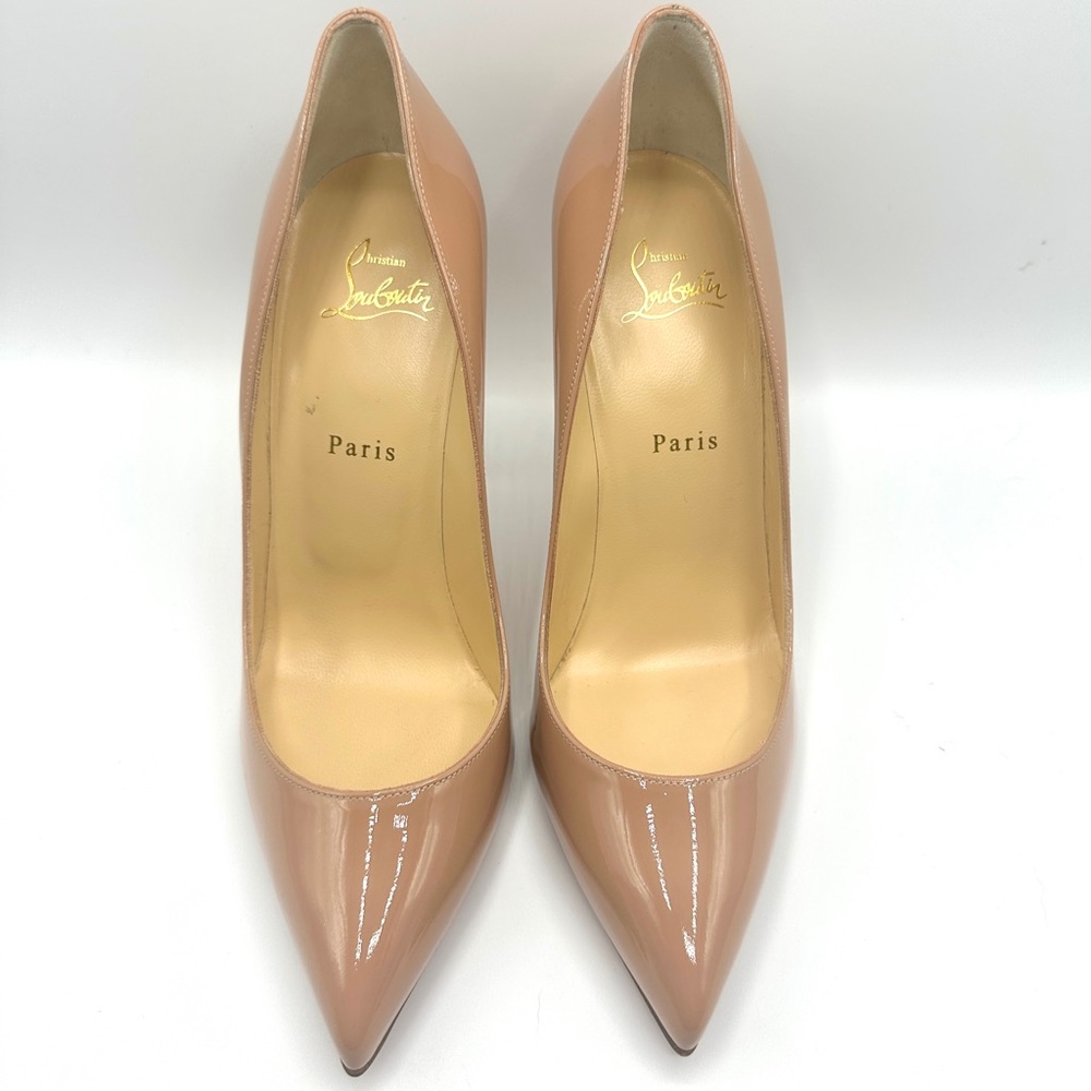 Christian Louboutin Nude Patent Leather Heels